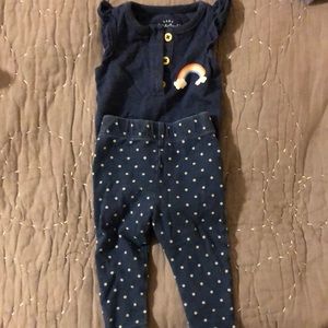 Cat & Jack newborn onesie and pants